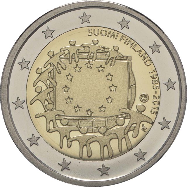 Finnland 2015 30 Jahre Europaflagge – Rückseite