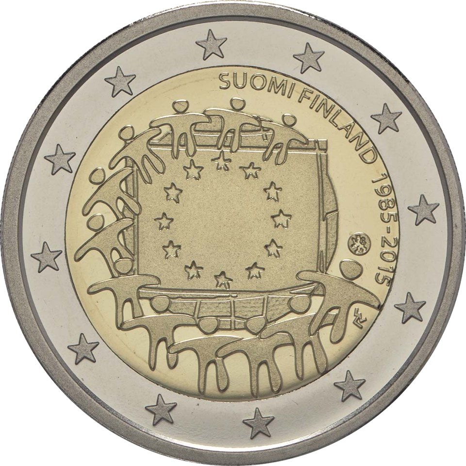 Finnland 2015 30 Jahre Europaflagge – Rückseite