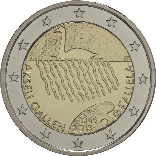 Finnland 2015 150. Geburtstag von Akseli Gallen-Kallela – Rückseite