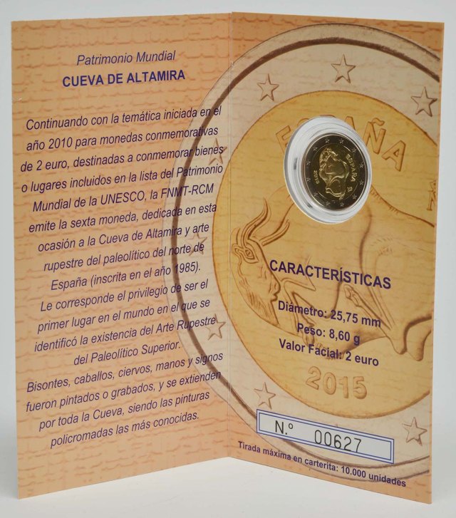 Spanien 2015 UNESCO Weltkulturerbe-Serie 6. Ausgabe Höhle von Altamira – Übersicht