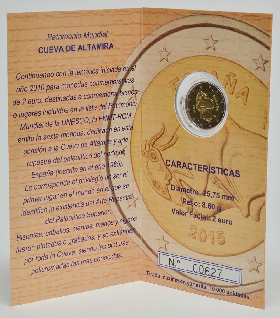 Spanien 2015 UNESCO Weltkulturerbe-Serie 6. Ausgabe Höhle von Altamira – Übersicht