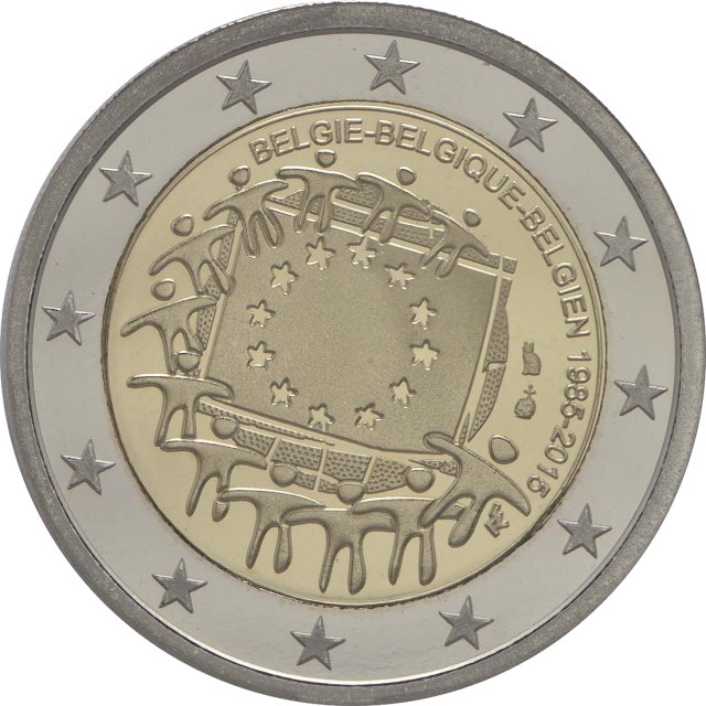 Belgien 2015 30 Jahre EU-Flagge – Rückseite