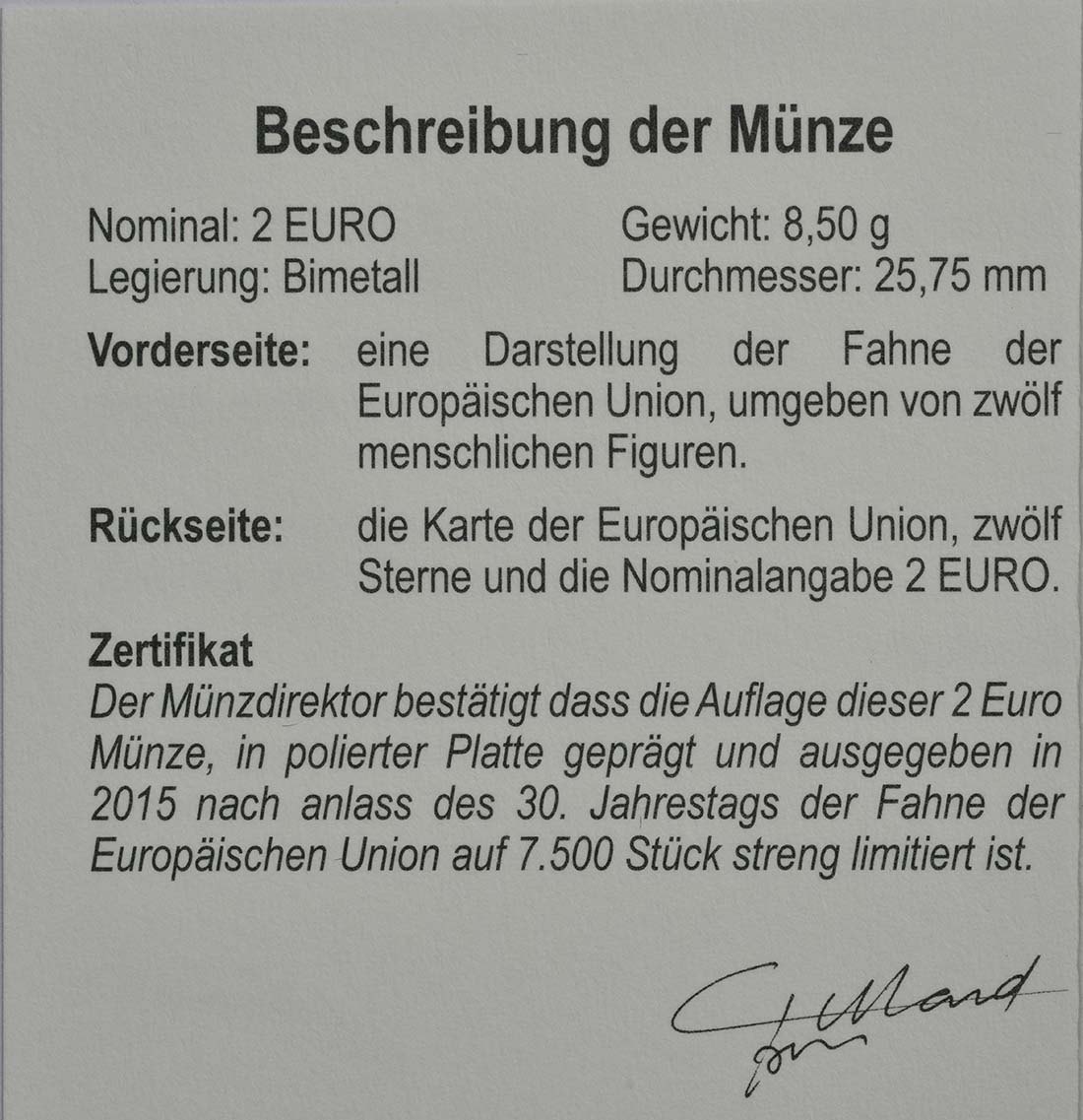 2 Euro Espelhado