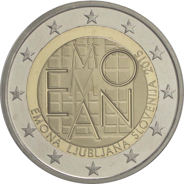 Slowenien 2015 2000 J. Römische Siedlung Emona – Rückseite