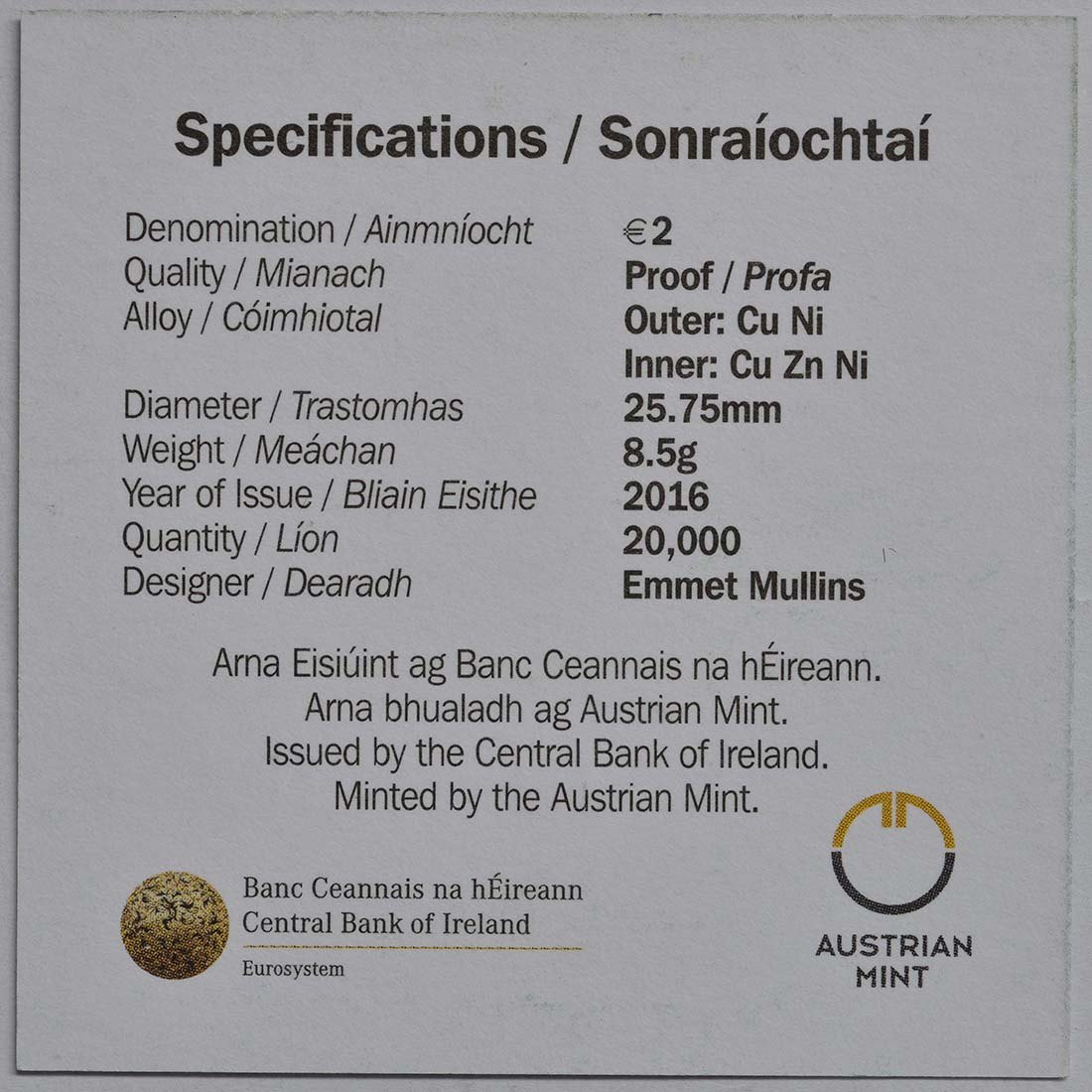 2 Euro Espelhado