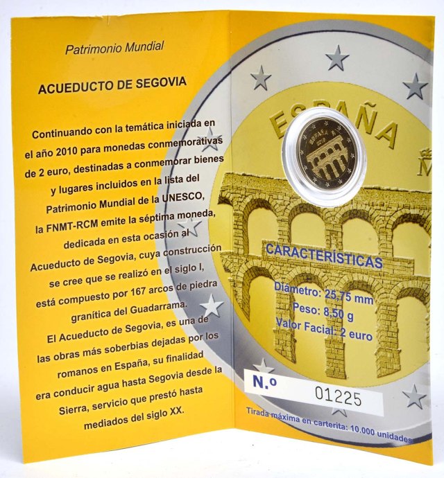 Spanien 2016 UNESCO Weltkulturerbe-Serie 7. Ausgabe Altstadt und Aquädukt von Segovia – Übersicht