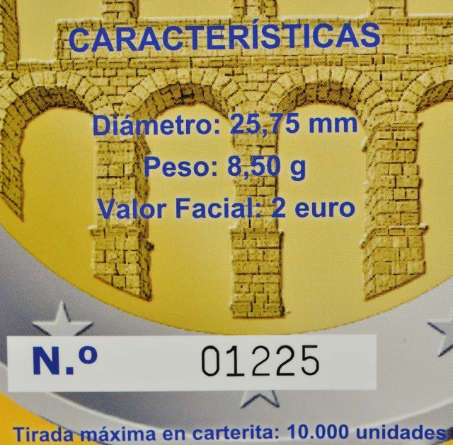 Spanien 2016 UNESCO Weltkulturerbe-Serie 7. Ausgabe Altstadt und Aquädukt von Segovia – Zertifikat