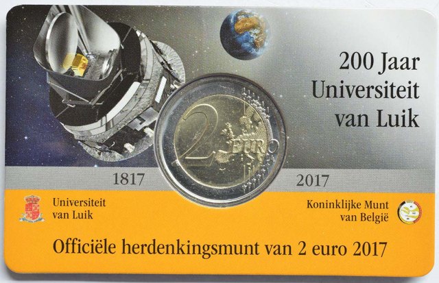 Belgien 2017 200 Jahre Universität zu Lüttich – Zertifikat