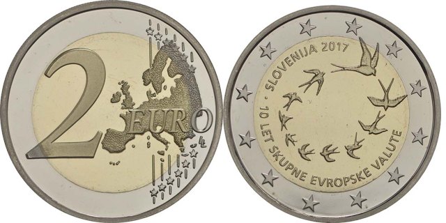 Slowenien 2017 10. Jahrestag der Euroeinführung in Slowenien – Übersicht