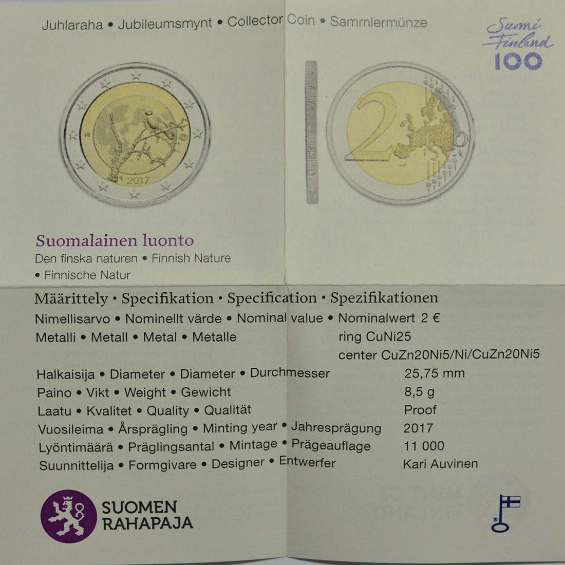 2 Euro Espelhado