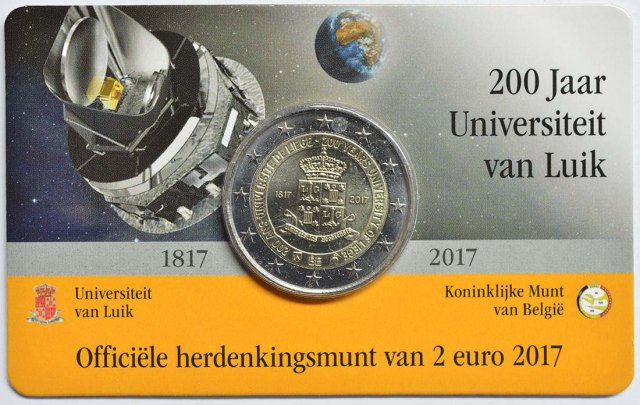 Belgien 2017 200 Jahre Universität zu Lüttich – Zertifikat