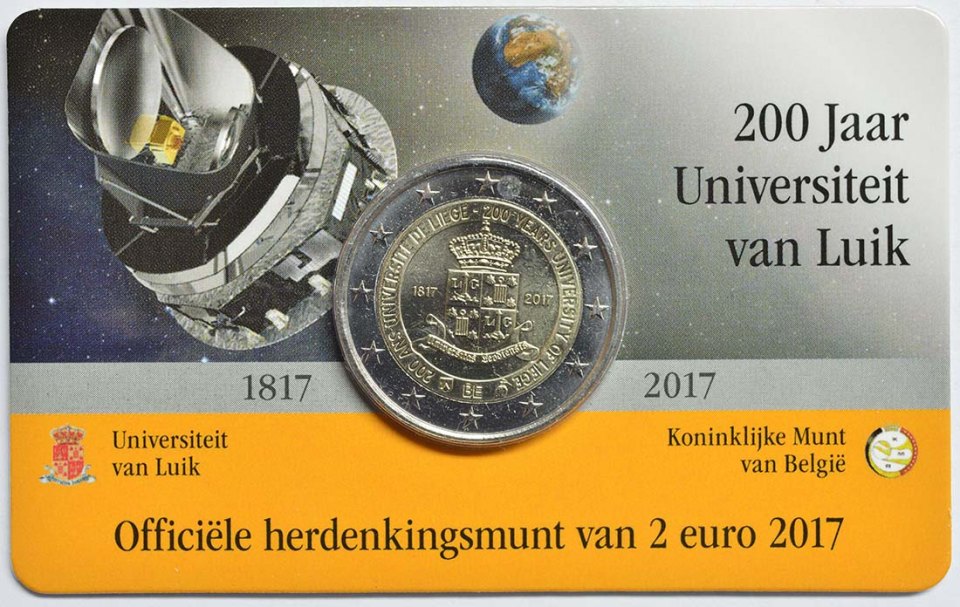Belgien 2017 200 Jahre Universität zu Lüttich – Zertifikat