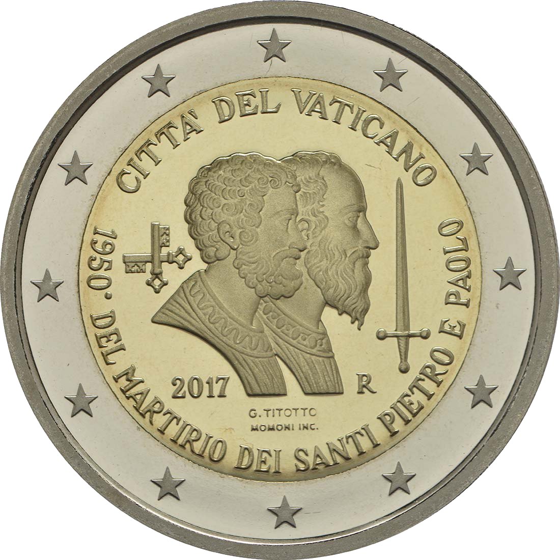 2 Euro Espelhado