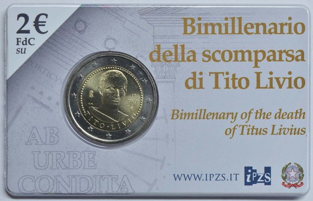 Italien 2017 2000. Todestag von Titus Livius – Zertifikat