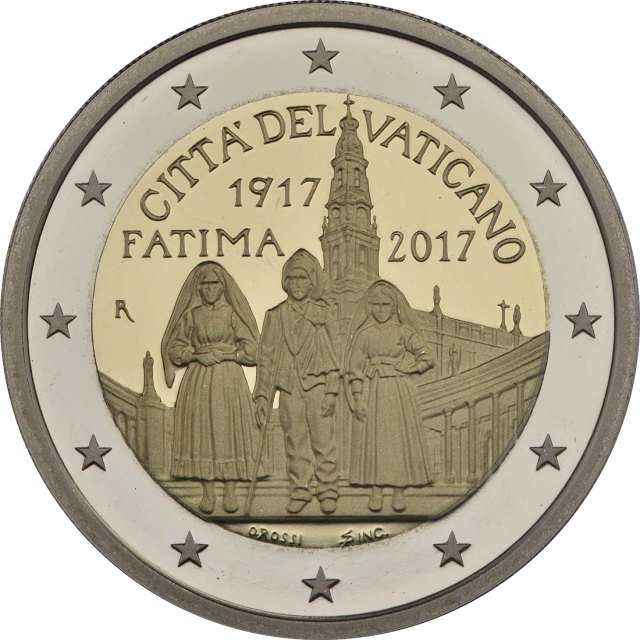 Vatikan 2017 100 Jahre der Erscheinungen bei Fátima – Rückseite