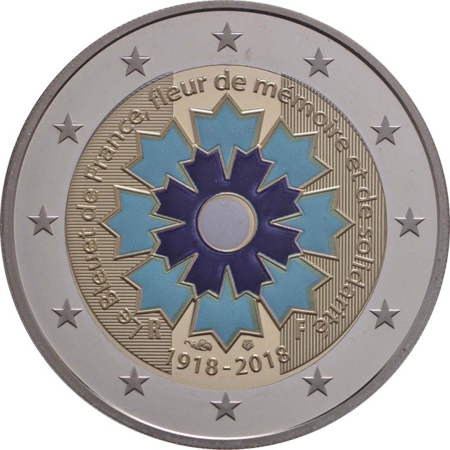 Frankreich 2018 Le Bleuet - Kornblume Frankreichs – Rückseite