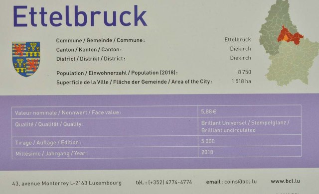 Luxemburg 2018 150. Jahrestag der Luxemburger Verfassung – Zertifikat