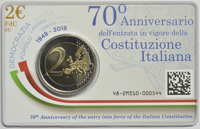 Italien 2018 70. Jahrestag der Entstehung der italienischen Verfassung – Übersicht