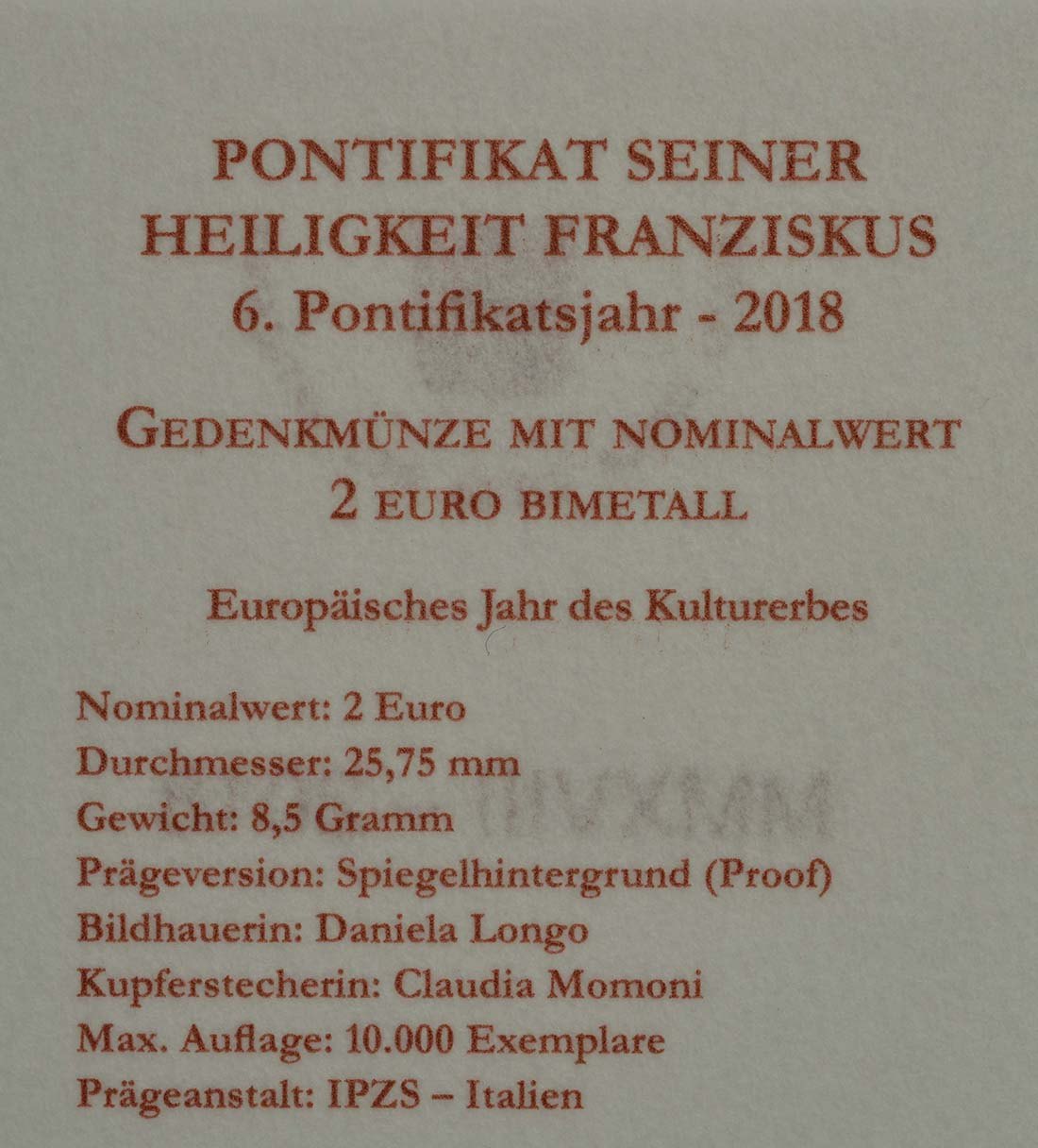 2 Euro Espelhado