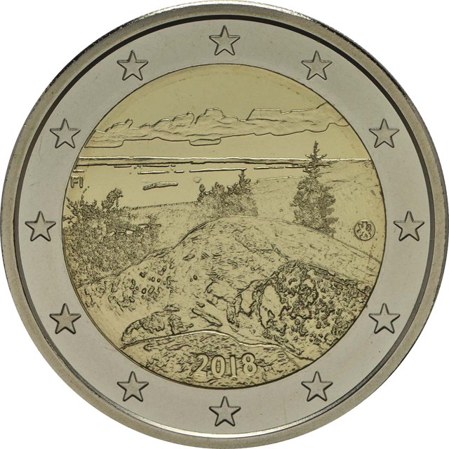 Finnland 2018 Finnische Landschaft Koli – Rückseite