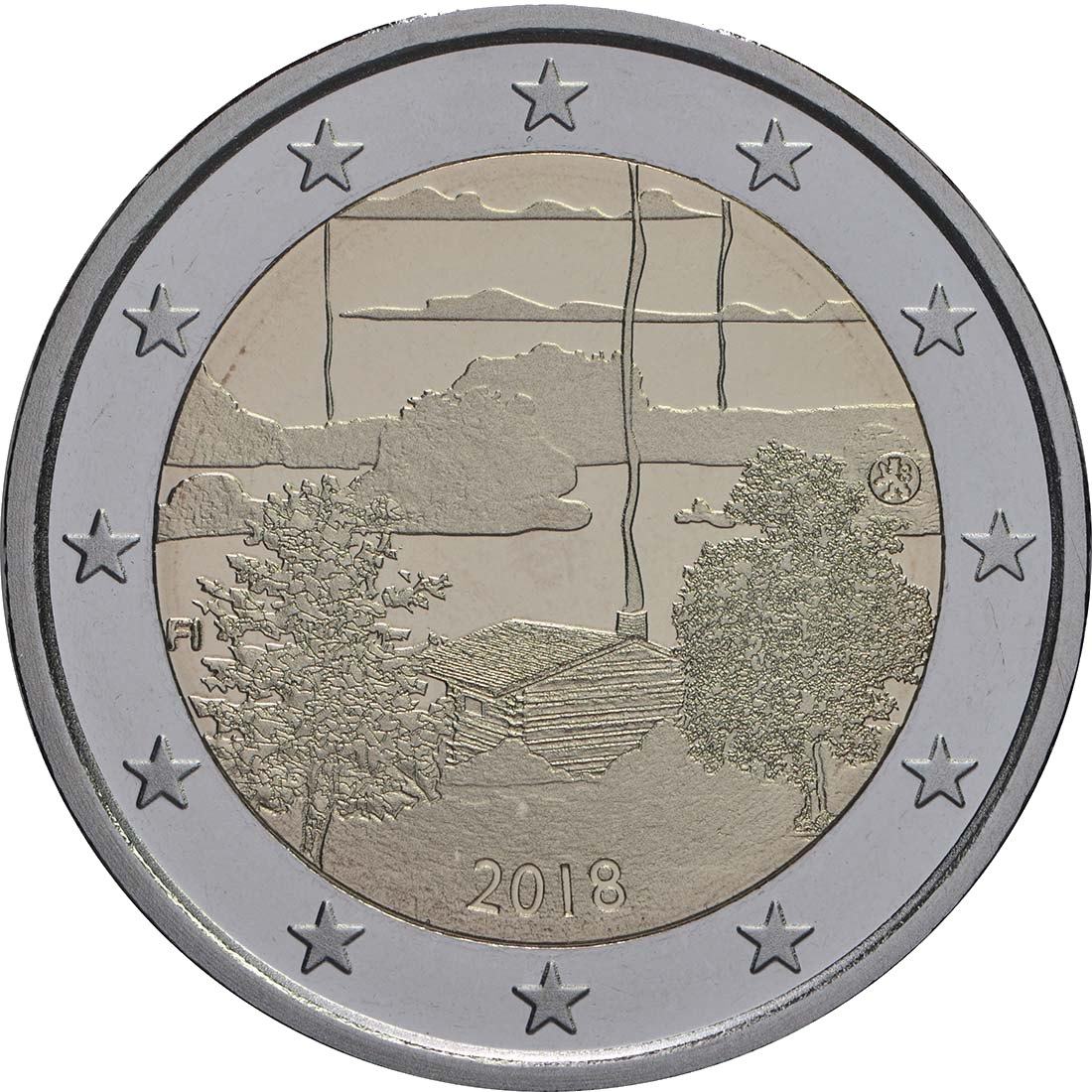 2 Euro Espelhado