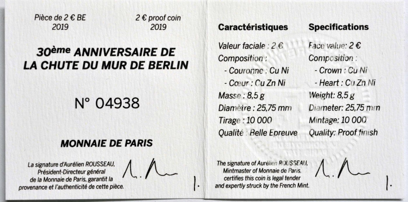 2 Euro Espelhado