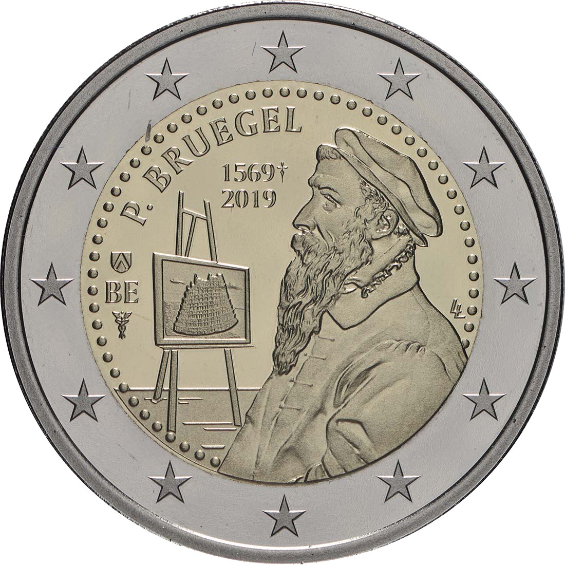 2 Euro Espelhado