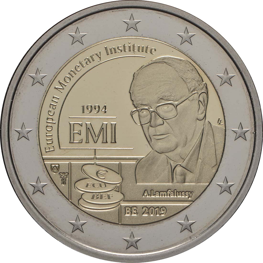 2 euro Spiegelglans