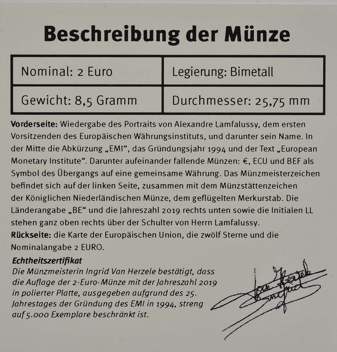 2 euro Spiegelglans