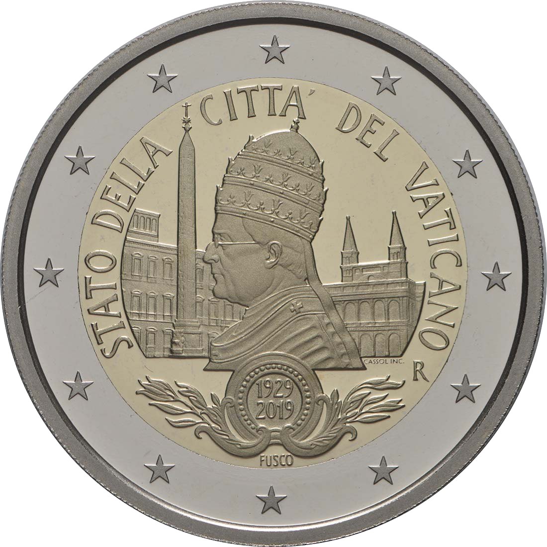 2 Euro Espelhado
