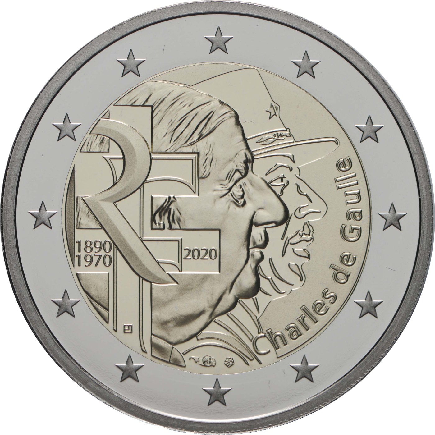 2 Euro Espelhado