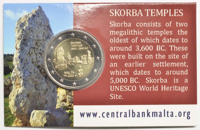 Malta 2020 Serie: Prähistorische Stätten Tempel von Skorba – Zertifikat