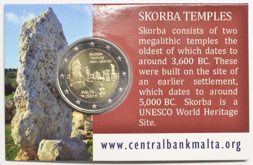 Malta 2020 Serie: Prähistorische Stätten Tempel von Skorba – Zertifikat