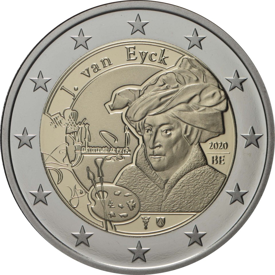 Belgien 2020 Jan van Eyck – Rückseite