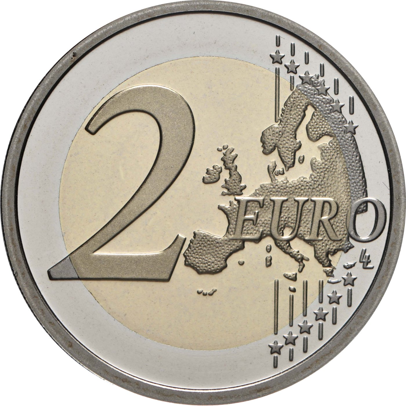 2 euro Spiegelglans
