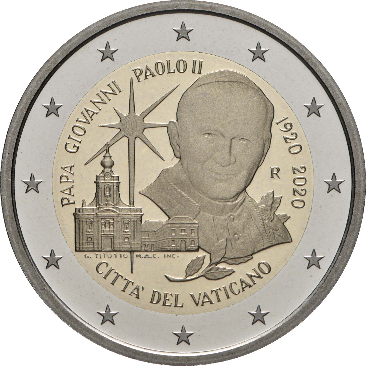 2 euro Spiegelglans