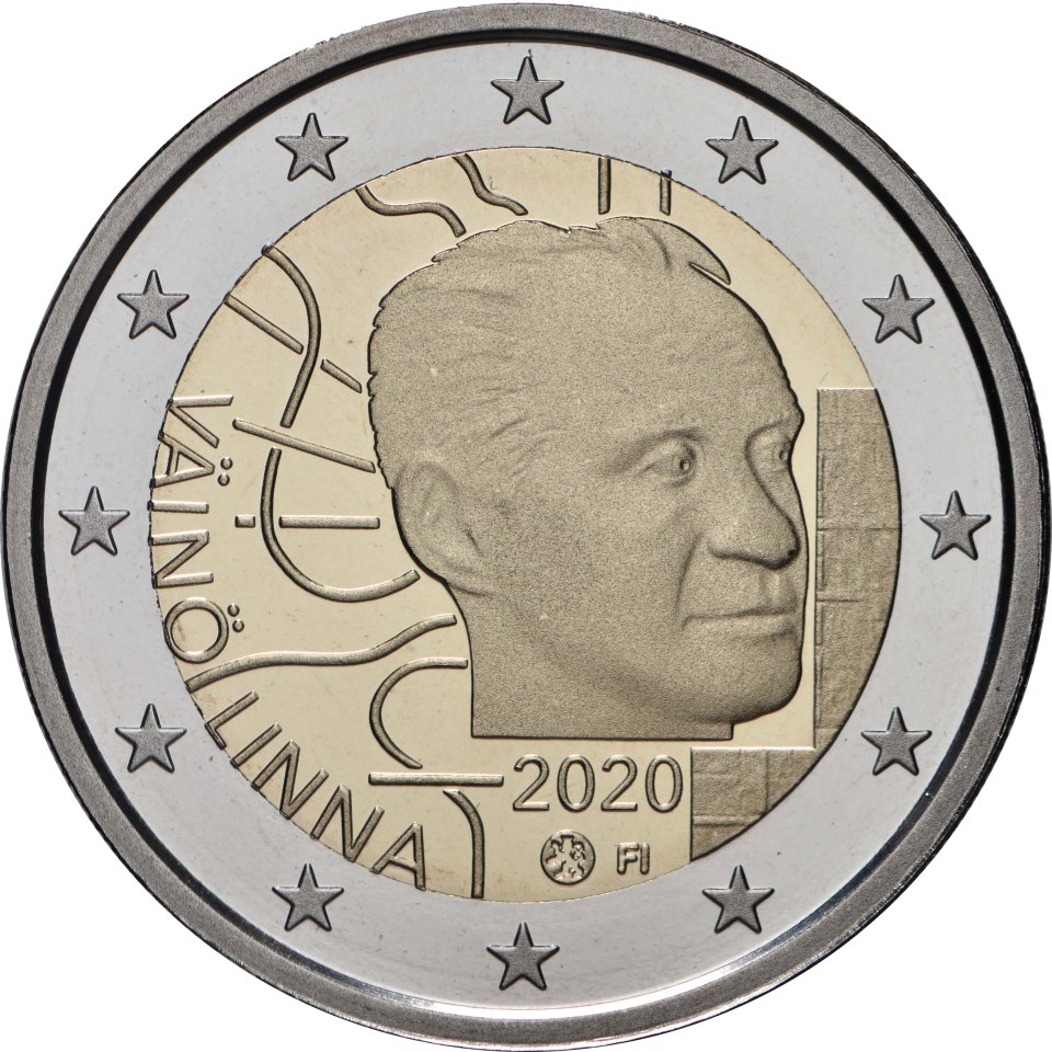 Finnland 2020 100. Geburtstag von Väinö Linna – Rückseite