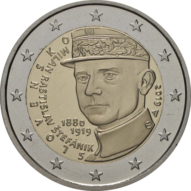 Slowakei 2019 100. Todestag Milan Rastislav Štefánik – Rückseite