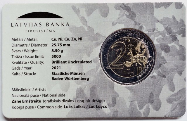 Lettland 2021 100. Jahrestag der Anerkennung der Republik Lettland – Zertifikat