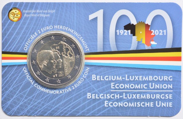 Belgien 2021 100. Jahrestag der Gründung der Belgisch-Luxemburgischen Wirtschaftsunion (BLEU) – Übersicht