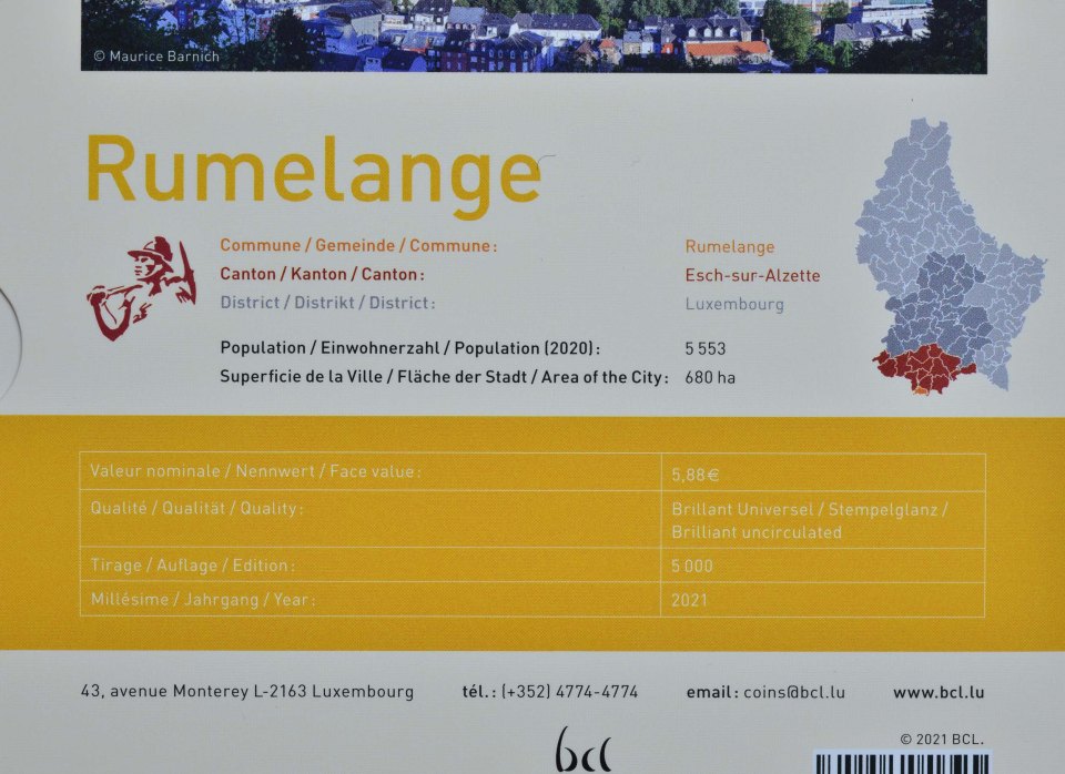 Luxemburg 2021 40. Hochzeitstag des großherzoglichen Paares – Zertifikat