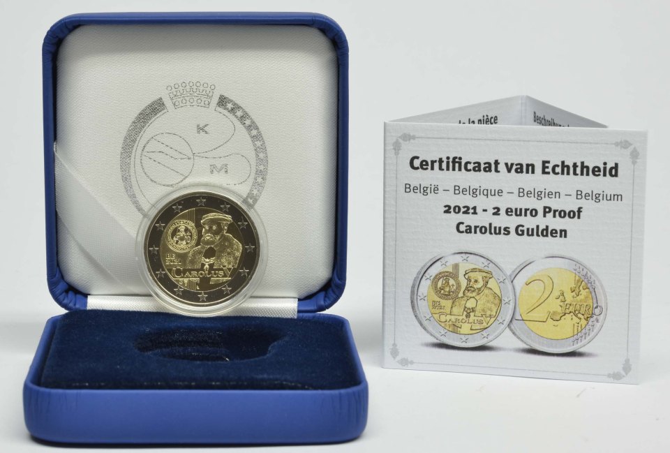 Belgien 2021 500 Jahre Münzausgaben durch Karl V – Übersicht