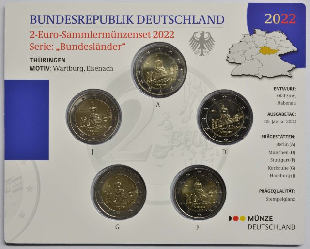 Deutschland 2022 Thüringen, Wartburg bei Eisenach – Übersicht