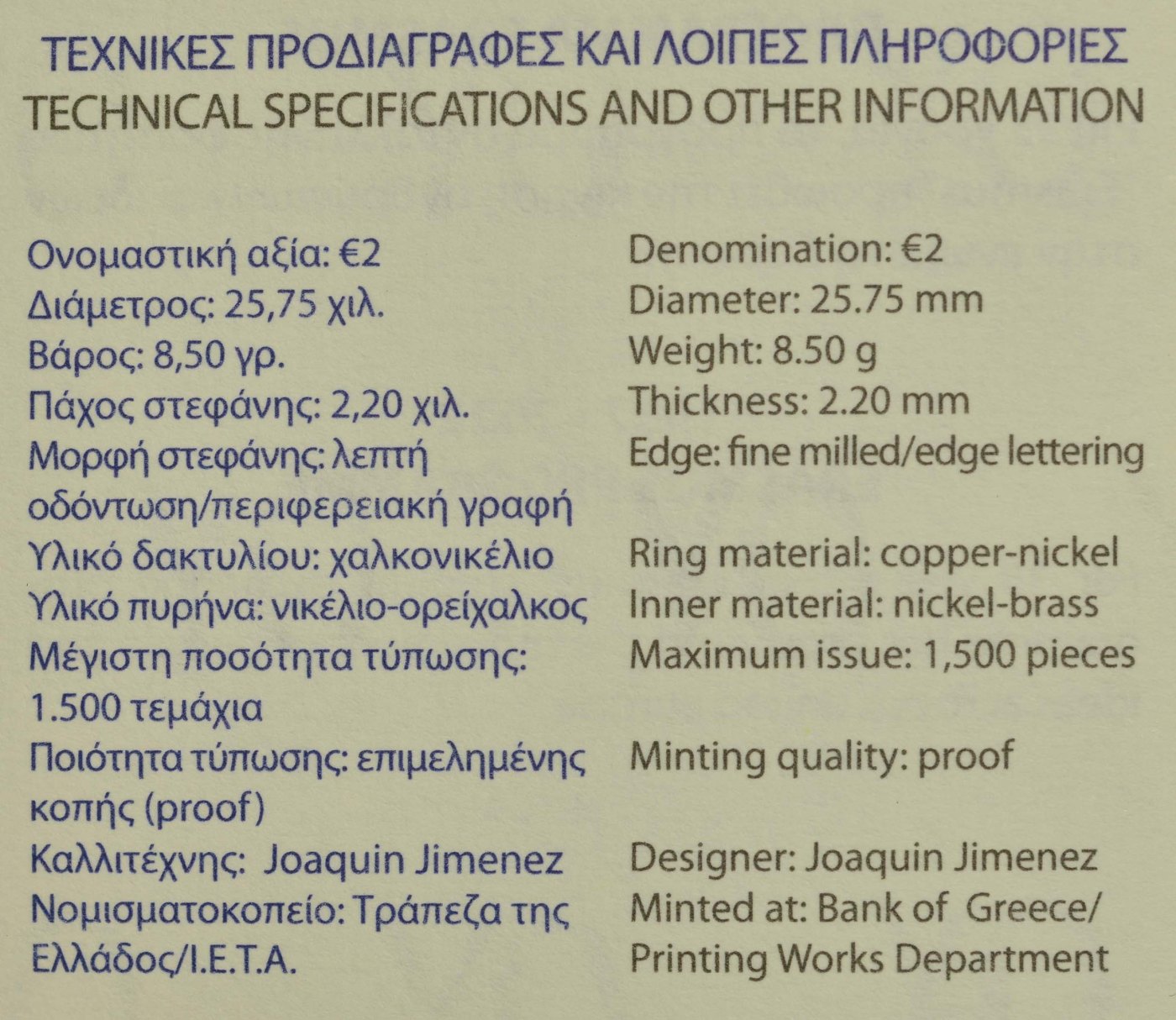 2 Euro Espelhado