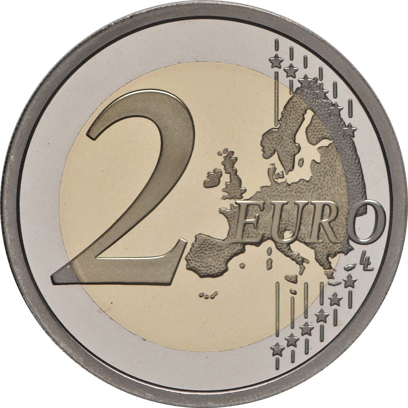 2 euro Spiegelglans