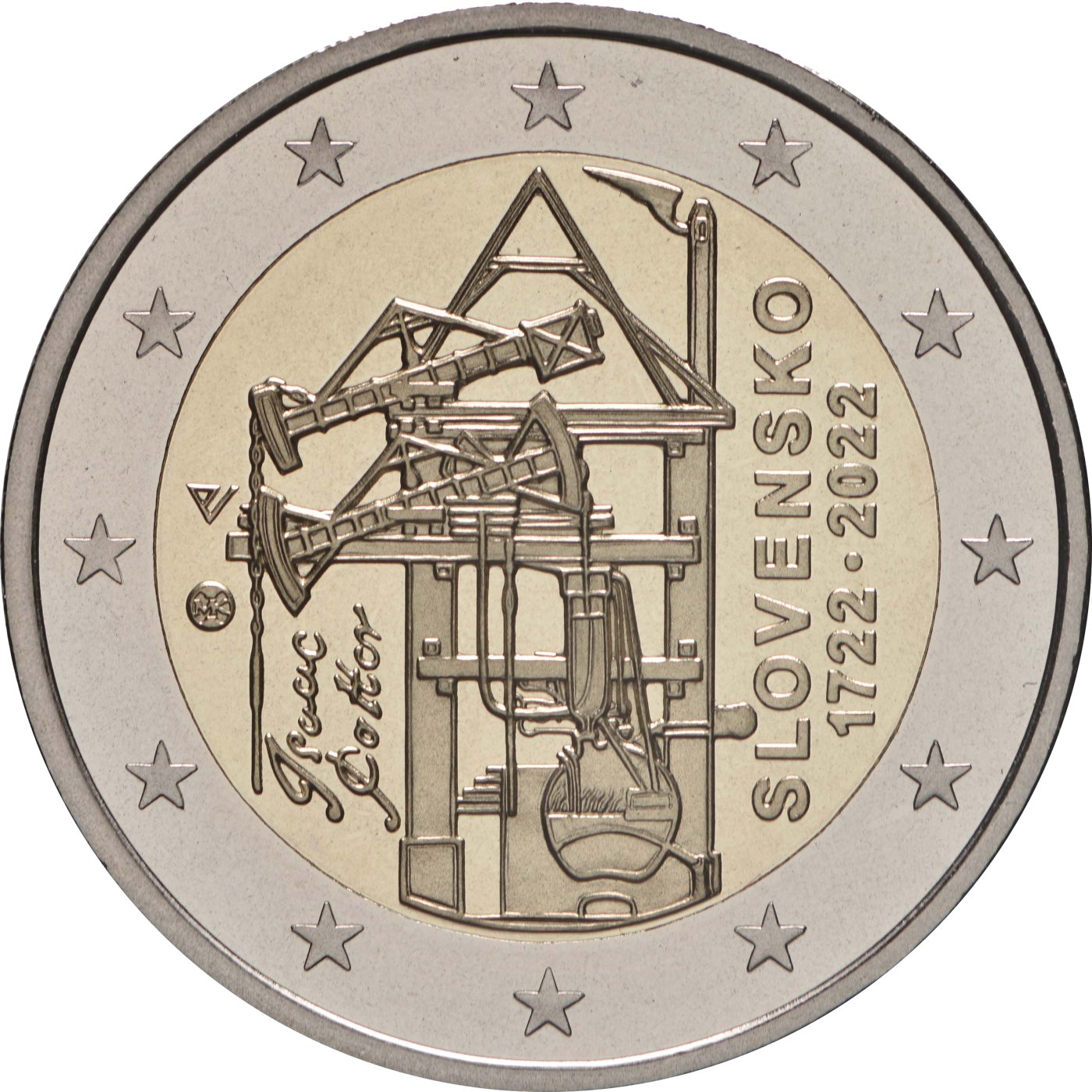 2 Euro Espelhado