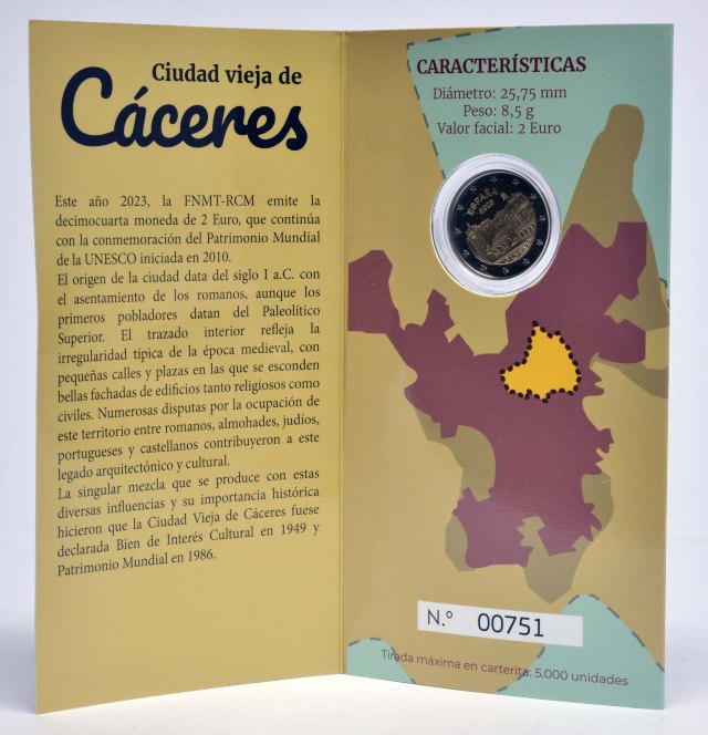 Spanien 2023 UNESCO-Weltkulturerbe-Serie 14. Ausgabe Altstadt von Cáceres – Übersicht