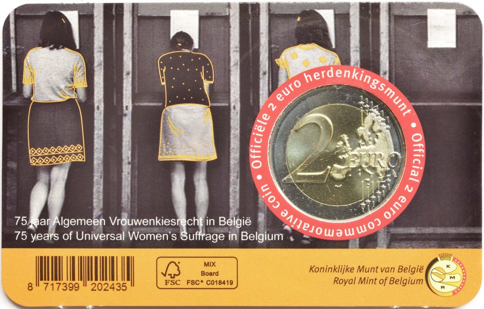Belgien 2023 75 Jahre Frauenwahlrecht in Belgien – Zertifikat