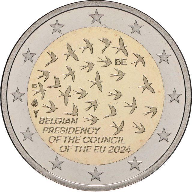 Belgien 2024 EU-Ratspräsidentschaft – Rückseite