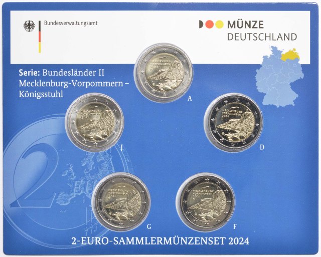 Deutschland 2024 Mecklenburg-Vorpommern - Königsstuhl (Serie: Bundesländer II, 2. Ausgabe) – Übersicht